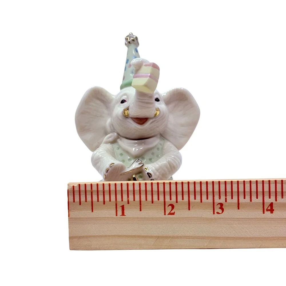Lenox Celebrate With Cake Elephant Figurine, Birthday Party Theme Bday Gift Idea